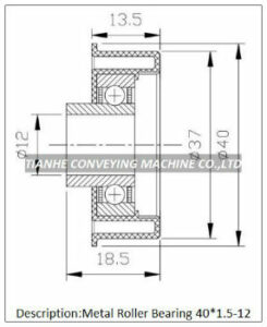 Roller Metal End Cap