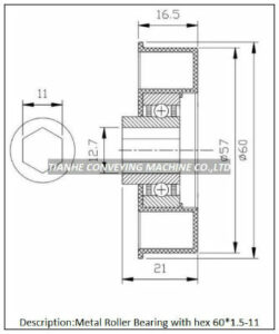 Metal Roller House Hex