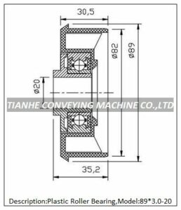 Plastic Gravity Roller Bearing