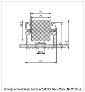 ABS roller track W-28GA