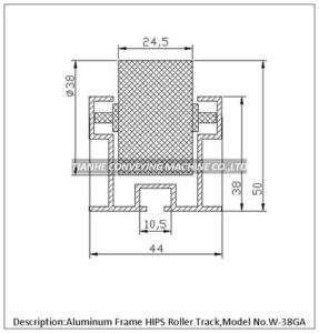 HIPS roller track W-38GA