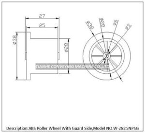 ABS roller wheel with
