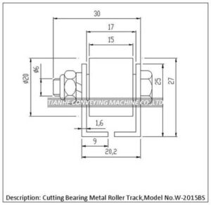 metal roller track W-2015BS