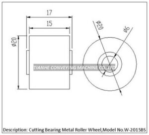 Metal Roller Wheel W-2015BS