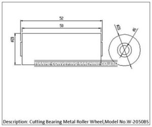 metal conveyor wheel W-2050BS