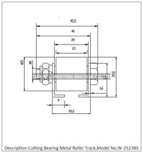 skate wheel track W-2523BS