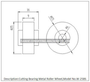 metal roller wheelW-25BS