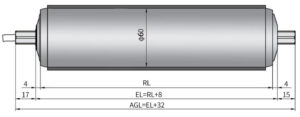 Coated Motor Roller