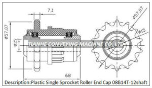 Plastic Single Sprocket Cap