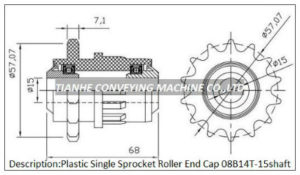 Plastic Single Sprocket House