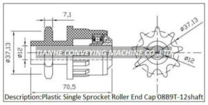 Single Sprocket End Cap