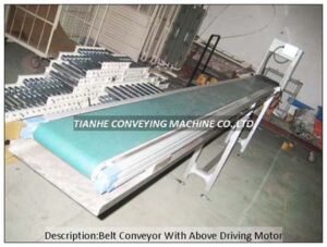 Belt Conveyor above motor